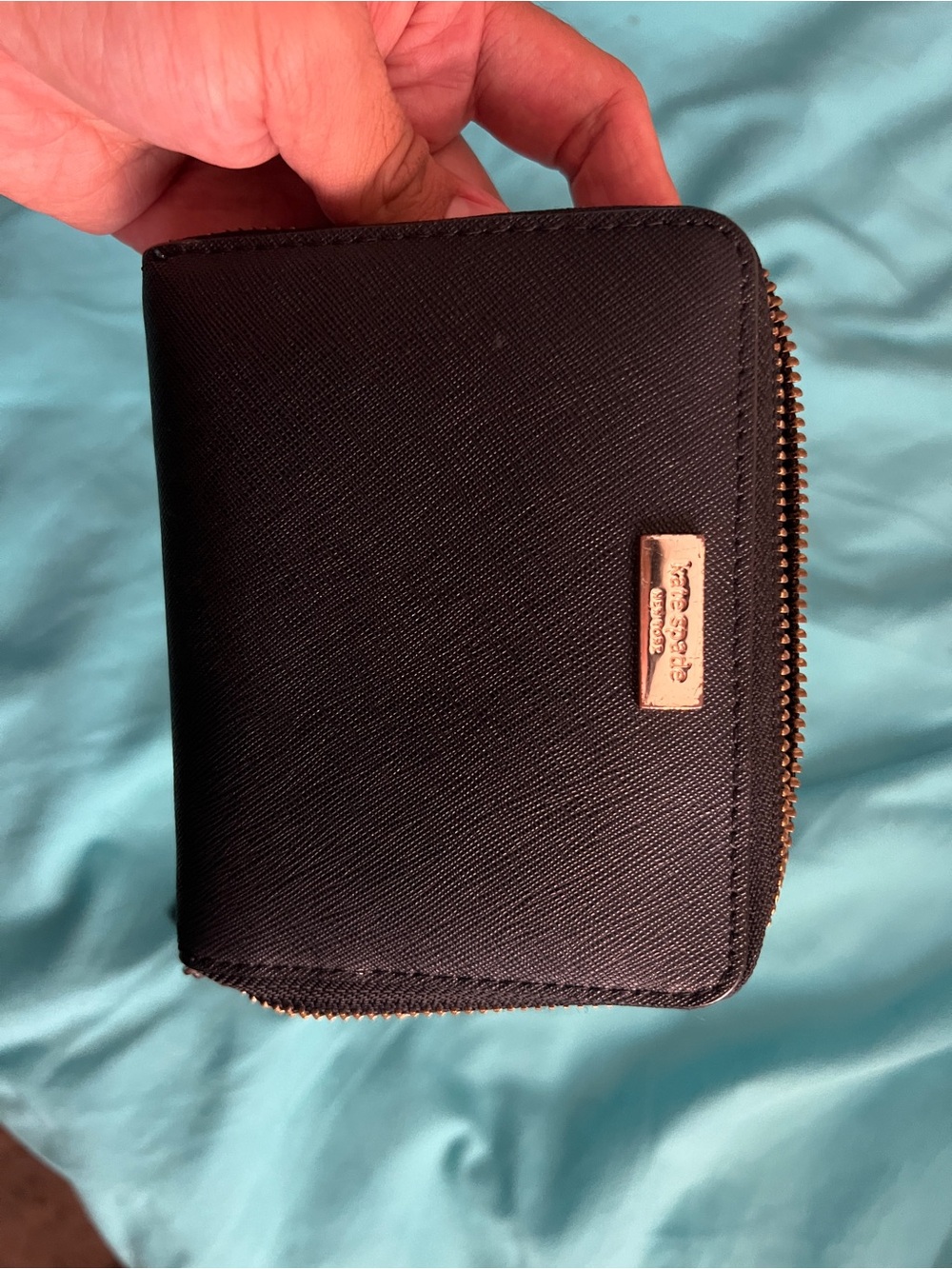 Kate spade Black Zip Card Case Wallet